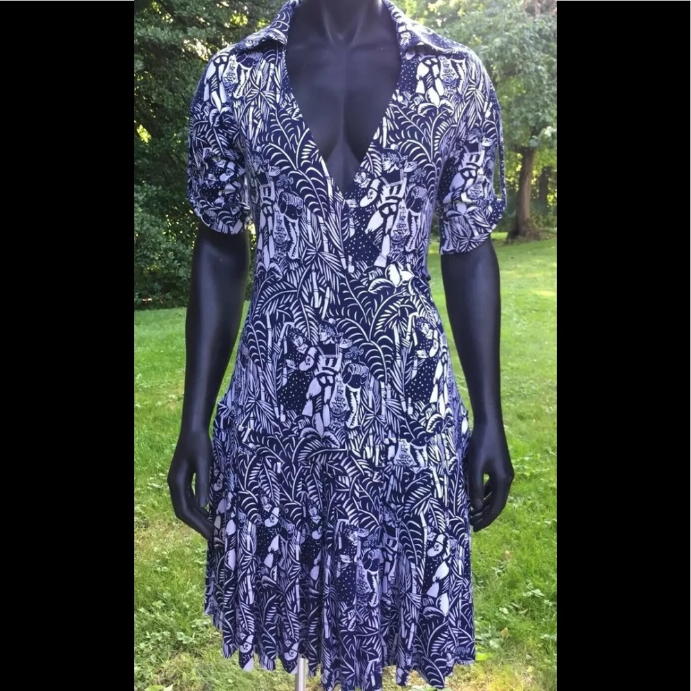 Diane Von furstenberg jeanne sailor/jungle dress 0